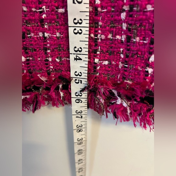 Kate spade New York Tweed Midi Dress Pink Barbiecore Old Money Clean Girl Size 8 - Picture 10 of 13